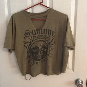 Distressed sublime tee
